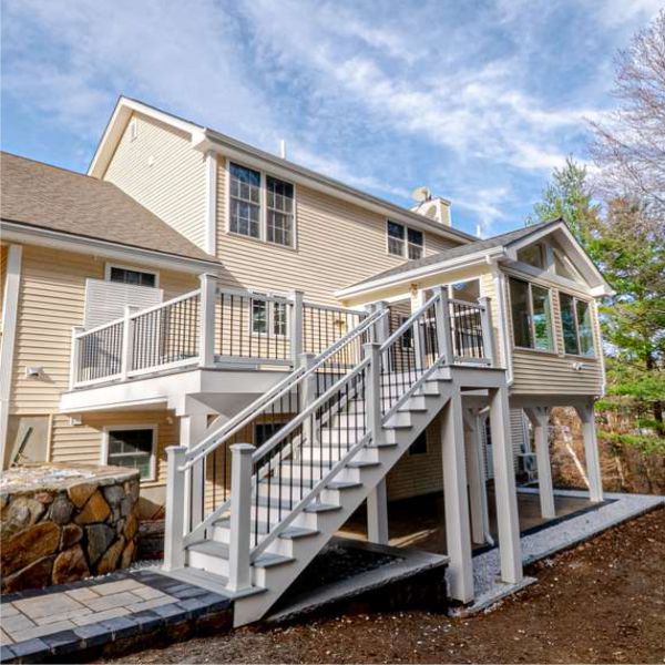 Composite Deck with Pergola, Newton, MA, photo 2
